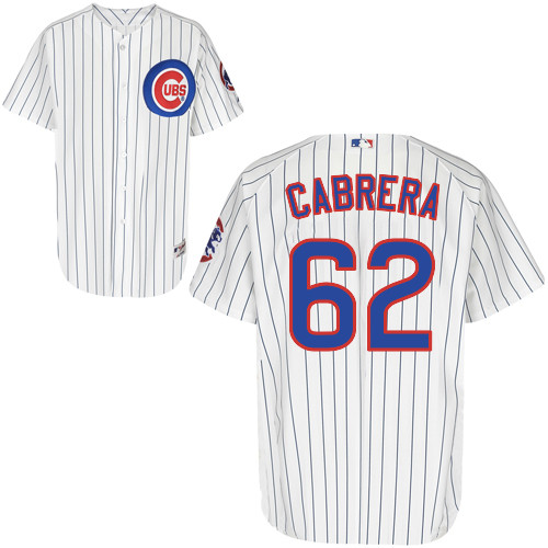 Alberto Cabrera #62 MLB Jersey-Chicago Cubs Men's Authentic Home White Cool Base Baseball Jersey